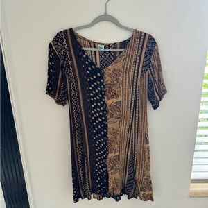 Vintage 90’s babydoll dress brown size M